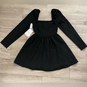 Aritzia Sunday Best Black Mini Dress